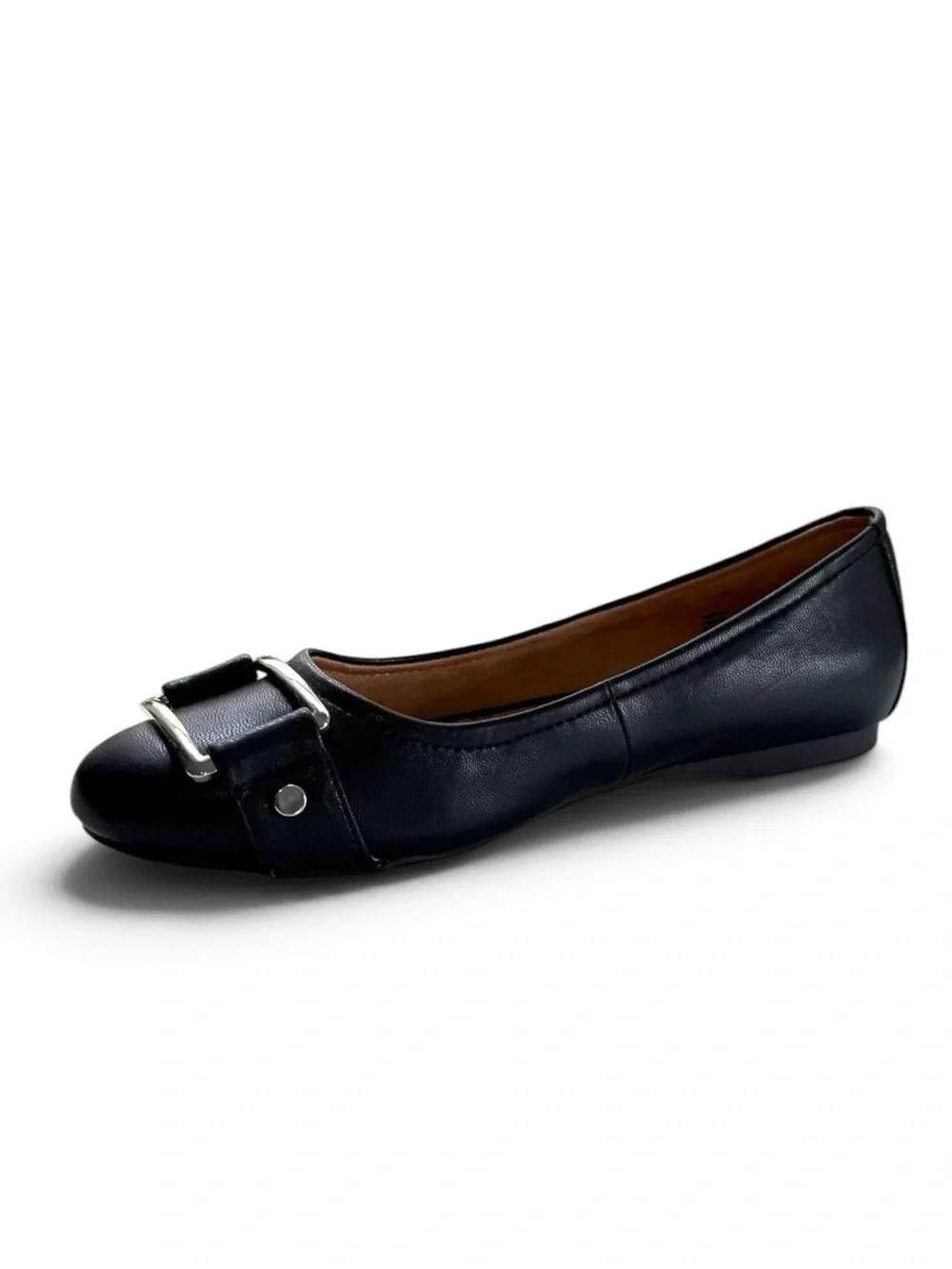 Kelly & Katie Presley Women's Black Ballet Flats Buckle Size 10M NWT